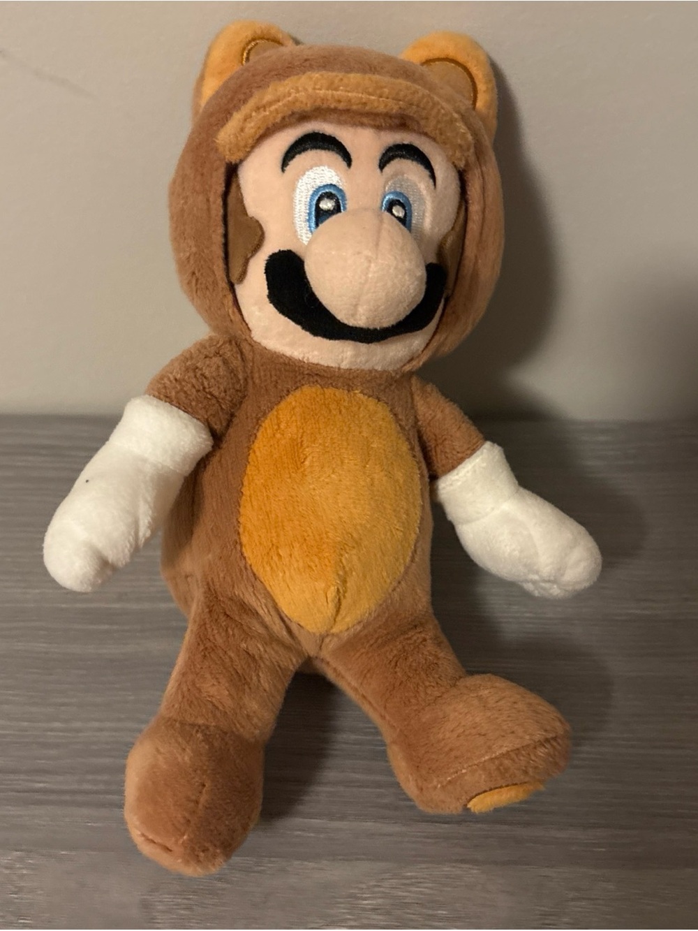 Tanooki Mario Super Mario 3D Land Plush Raccoon 2013 Nintendo 9”